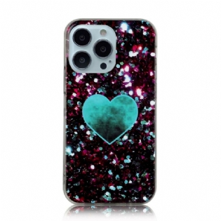 Cover iPhone 13 Pro Glitter Marmor