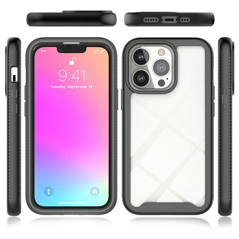 Cover iPhone 13 Pro Hybrid Design Silikone Kanter