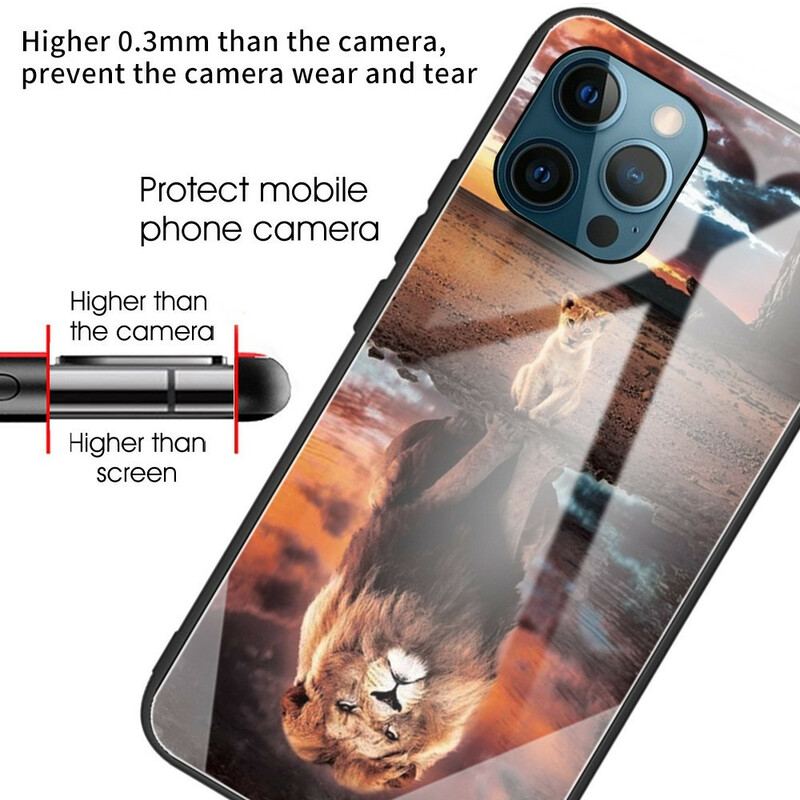 Cover iPhone 13 Pro Lion Cub's Dream Hærdet Glas