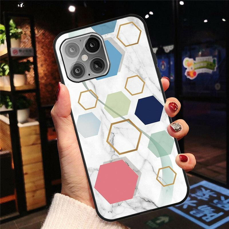 Cover iPhone 13 Pro Marmor Geometri