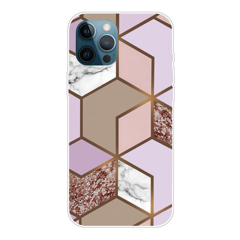 Cover iPhone 13 Pro Marmor Geometri