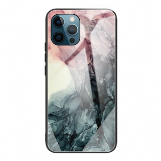 Cover iPhone 13 Pro Marmor Hærdet Glas