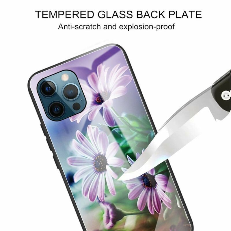 Cover iPhone 13 Pro Realistiske Hærdet Glas Blomster