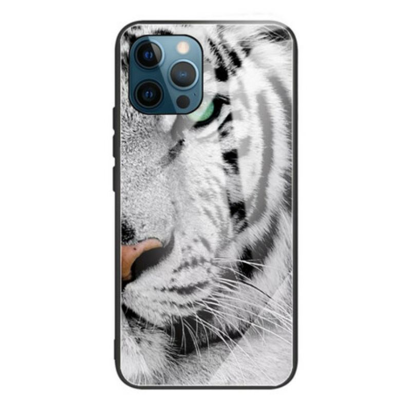 Cover iPhone 13 Pro Tiger Hærdet Glas