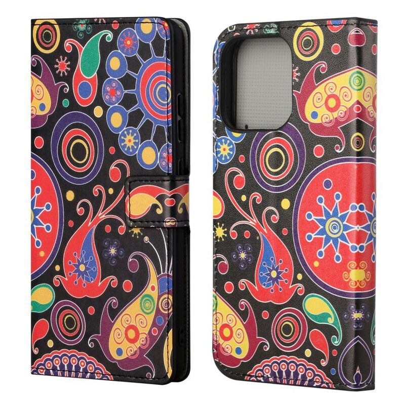 Flip Cover iPhone 13 Pro Galaxy Design