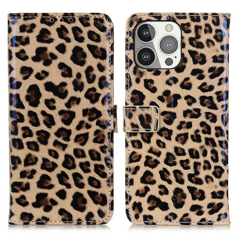 Flip Cover iPhone 13 Pro Leopard