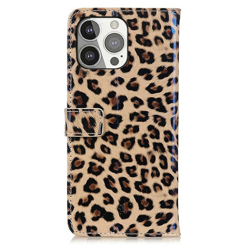 Flip Cover iPhone 13 Pro Leopard