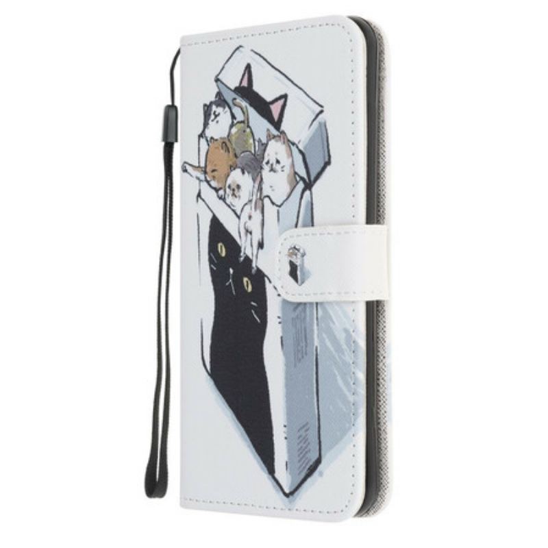 Flip Cover iPhone 13 Pro Med Snor Levering Thong Cats