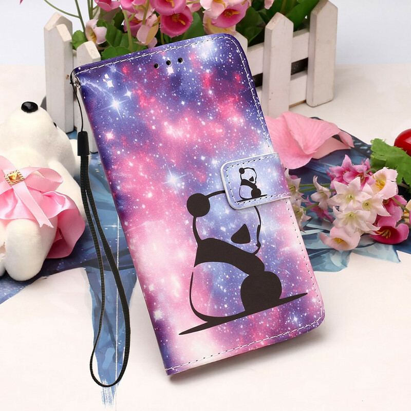 Flip Cover iPhone 13 Pro Panda Galaxy