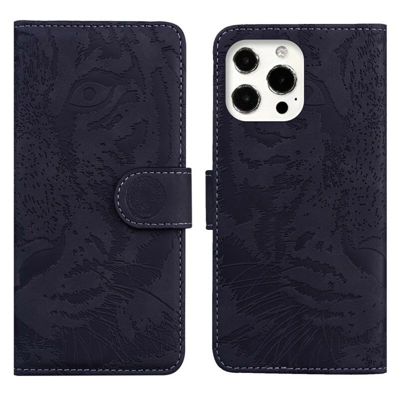 Flip Cover iPhone 13 Pro Tiger Ansigtsprint