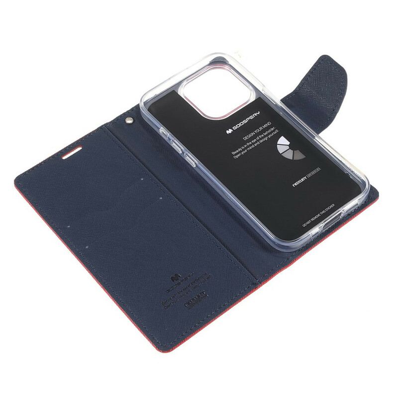 Flip Cover iPhone 13 Pro Tofarvet Mercury Goospery