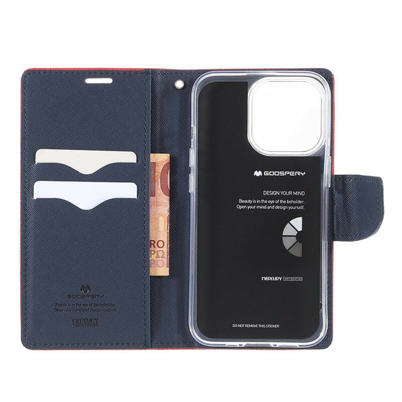 Flip Cover iPhone 13 Pro Tofarvet Mercury Goospery