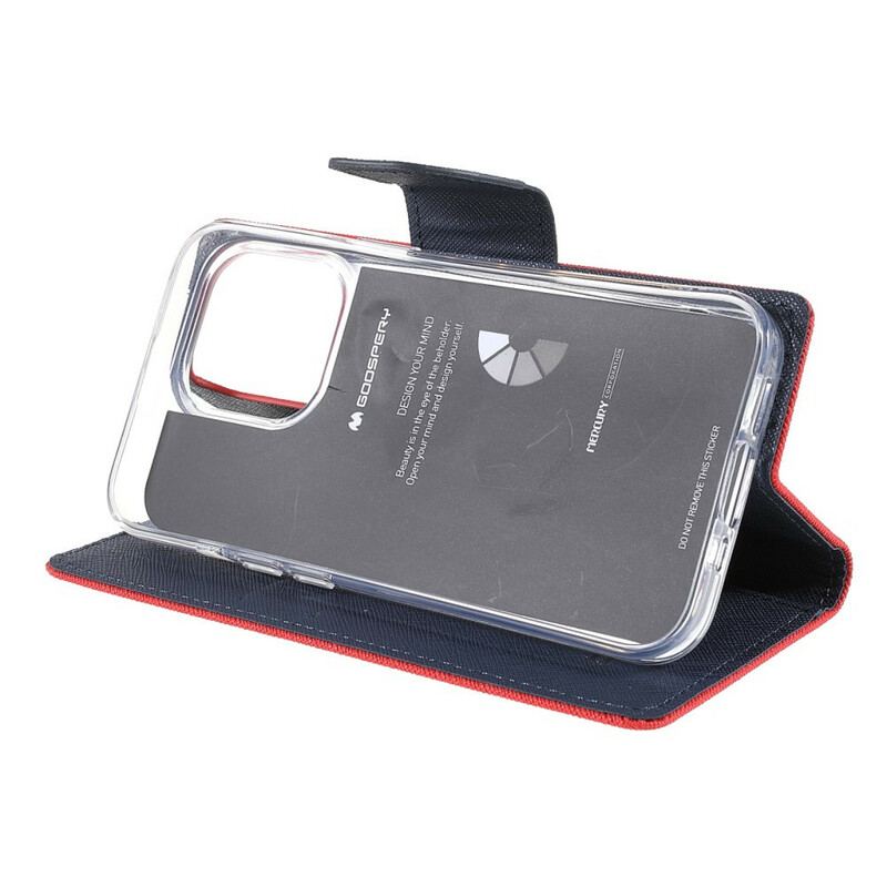 Flip Cover iPhone 13 Pro Tofarvet Mercury Goospery