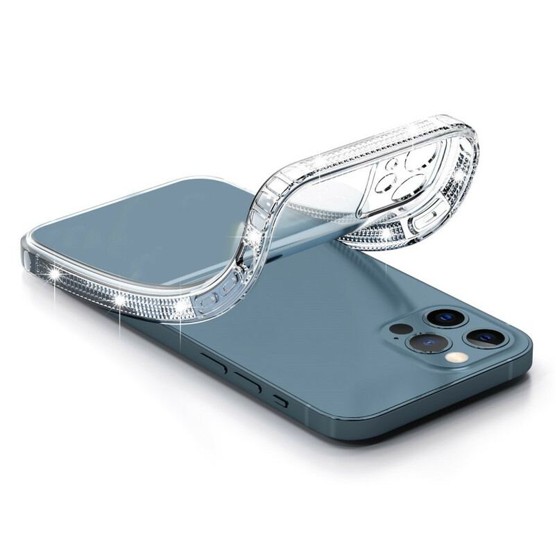 Mobilcover iPhone 13 Pro Gennemsigtige Diamantkanter