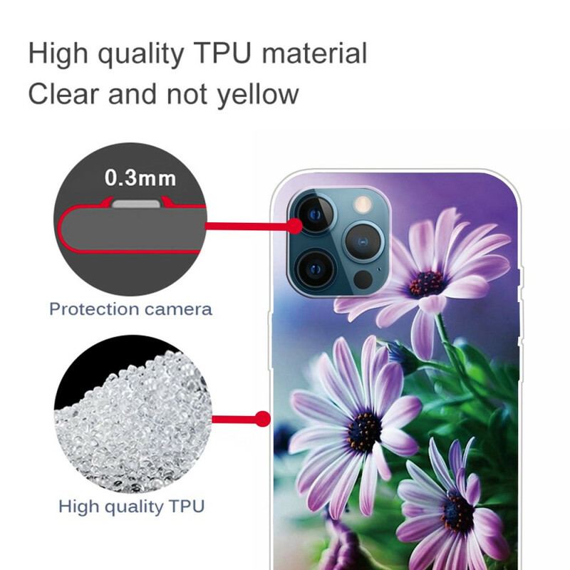 Mobilcover iPhone 13 Pro Realistiske Blomster