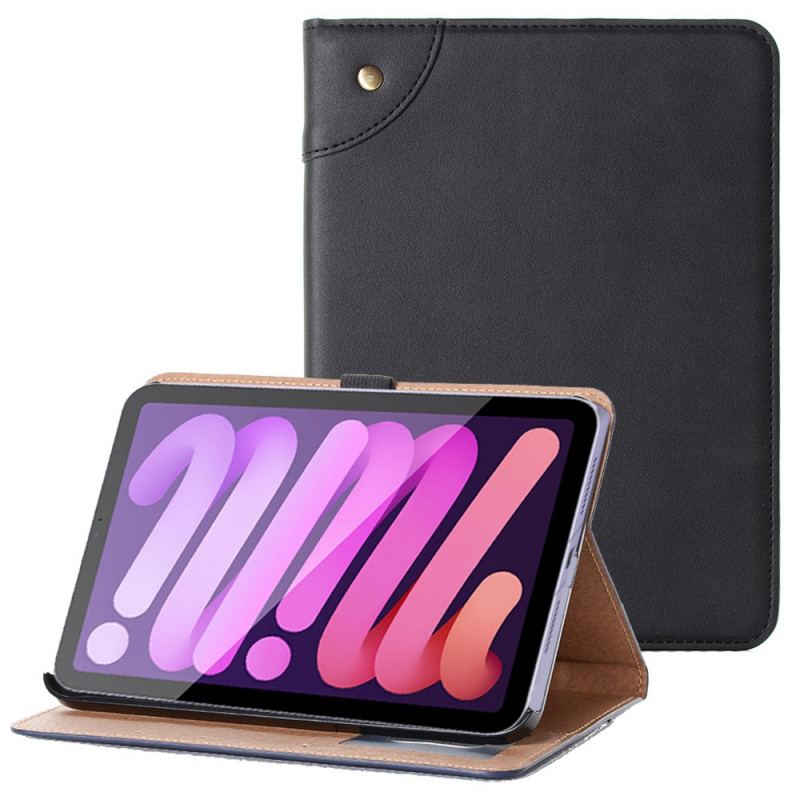 Etui iPad Mini 6 (2021) Vintage Nitter I Imiteret Læder