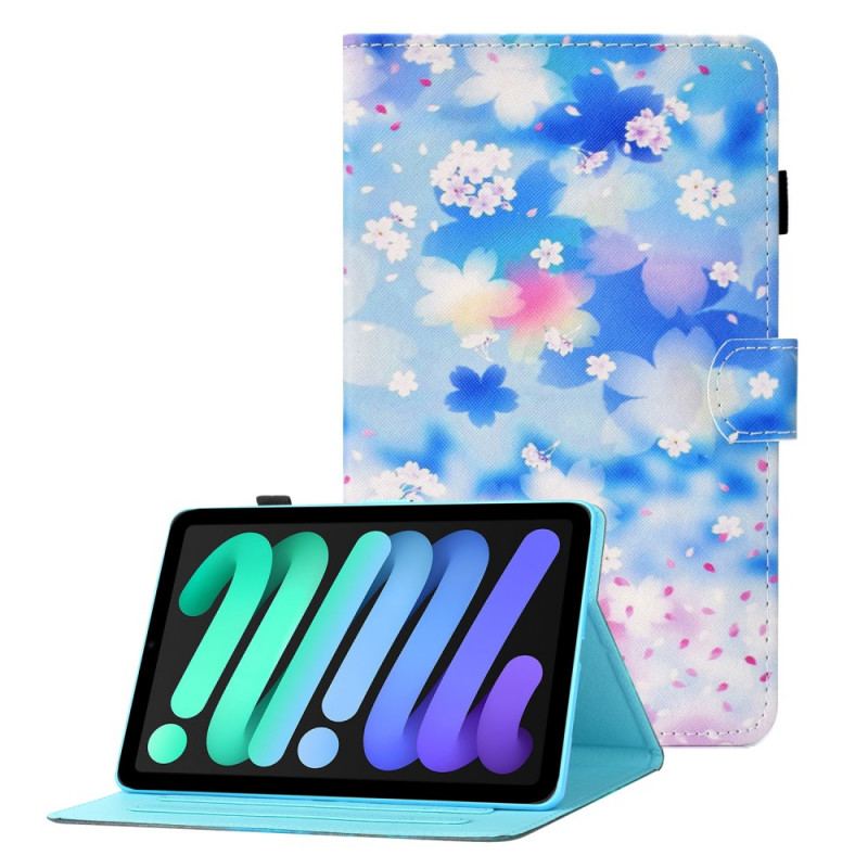 Flip Cover iPad Mini 6 (2021) Akvarel Blomster