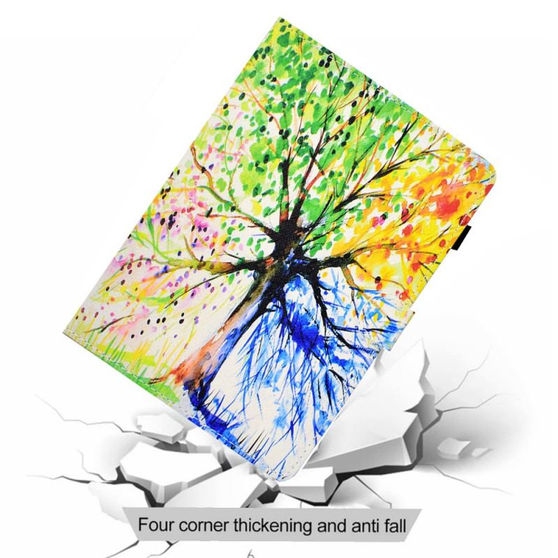 Flip Cover iPad Mini 6 (2021) Akvarel Træ