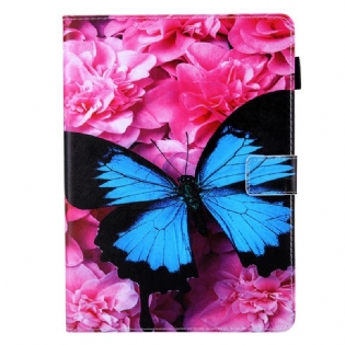 Flip Cover iPad Mini 6 (2021) Blomster Sommerfugl