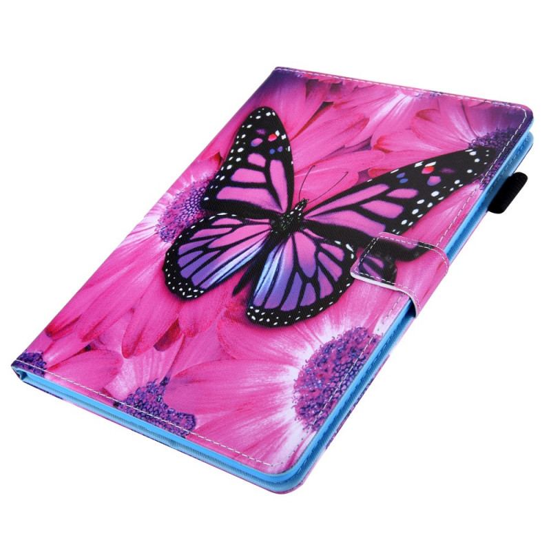 Flip Cover iPad Mini 6 (2021) Blomster Sommerfugl