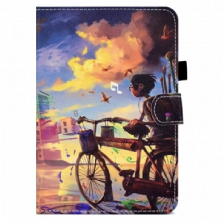 Flip Cover iPad Mini 6 (2021) Cykel Kunst