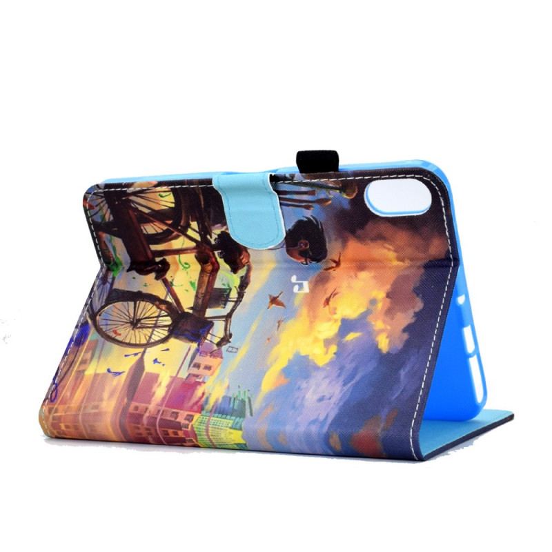 Flip Cover iPad Mini 6 (2021) Cykel Kunst