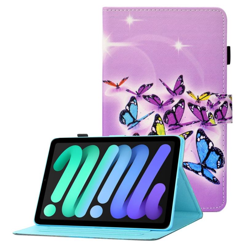 Flip Cover iPad Mini 6 (2021) Design Sommerfugle