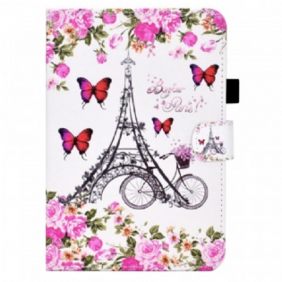 Flip Cover iPad Mini 6 (2021) Eiffeltårnet Cykel