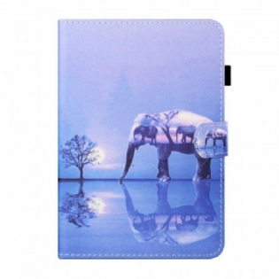 Flip Cover iPad Mini 6 (2021) Elefant Kunst