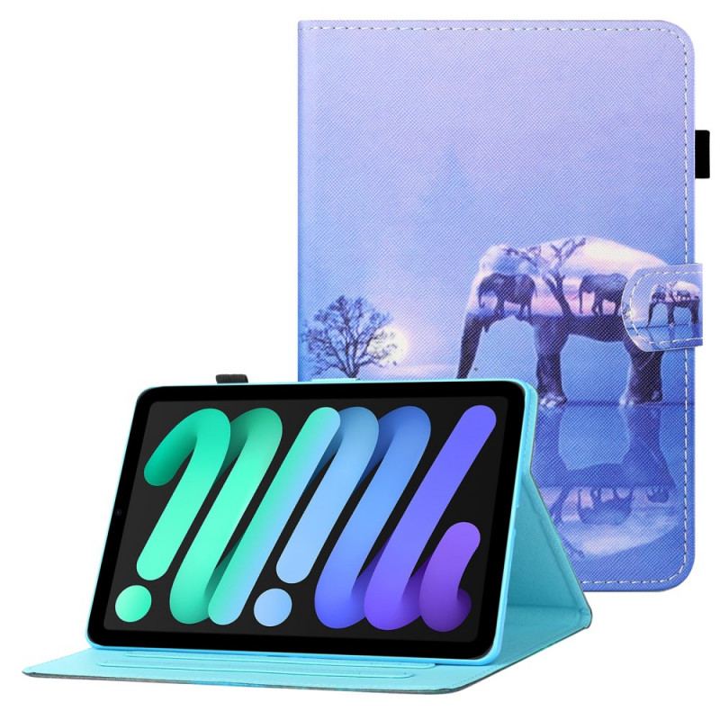 Flip Cover iPad Mini 6 (2021) Elefant Kunst