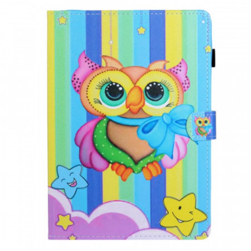 Flip Cover iPad Mini 6 (2021) Flerfarvet Ugle