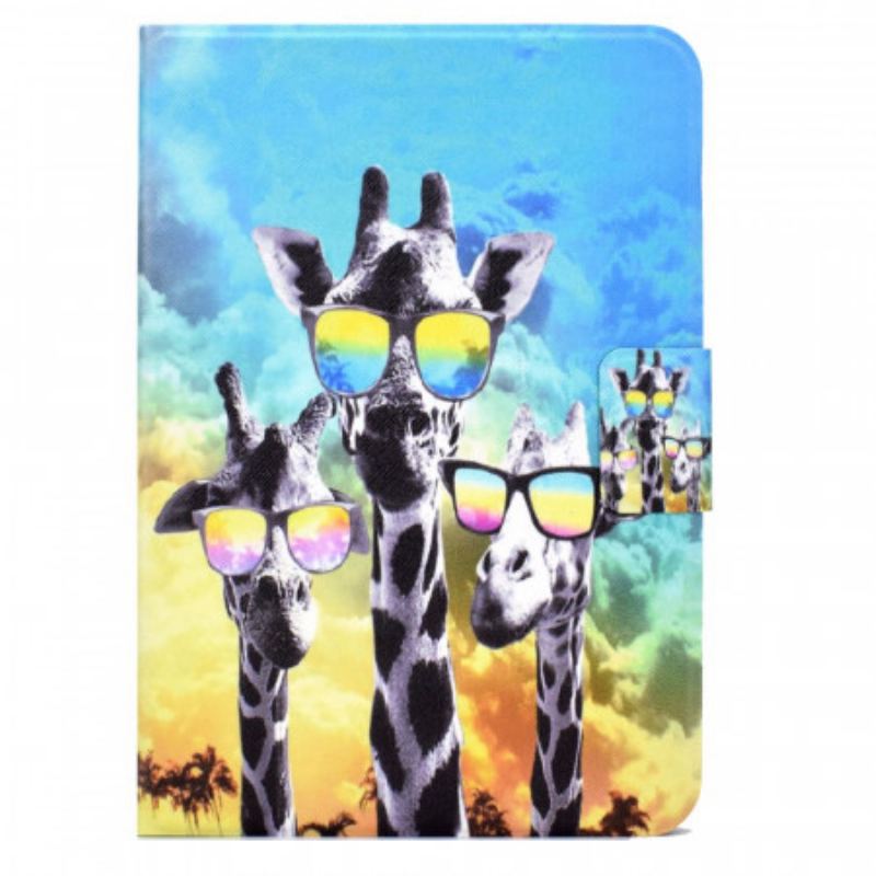 Flip Cover iPad Mini 6 (2021) Funky Giraffer