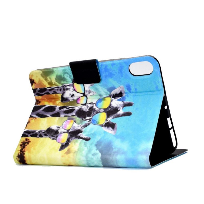 Flip Cover iPad Mini 6 (2021) Funky Giraffer