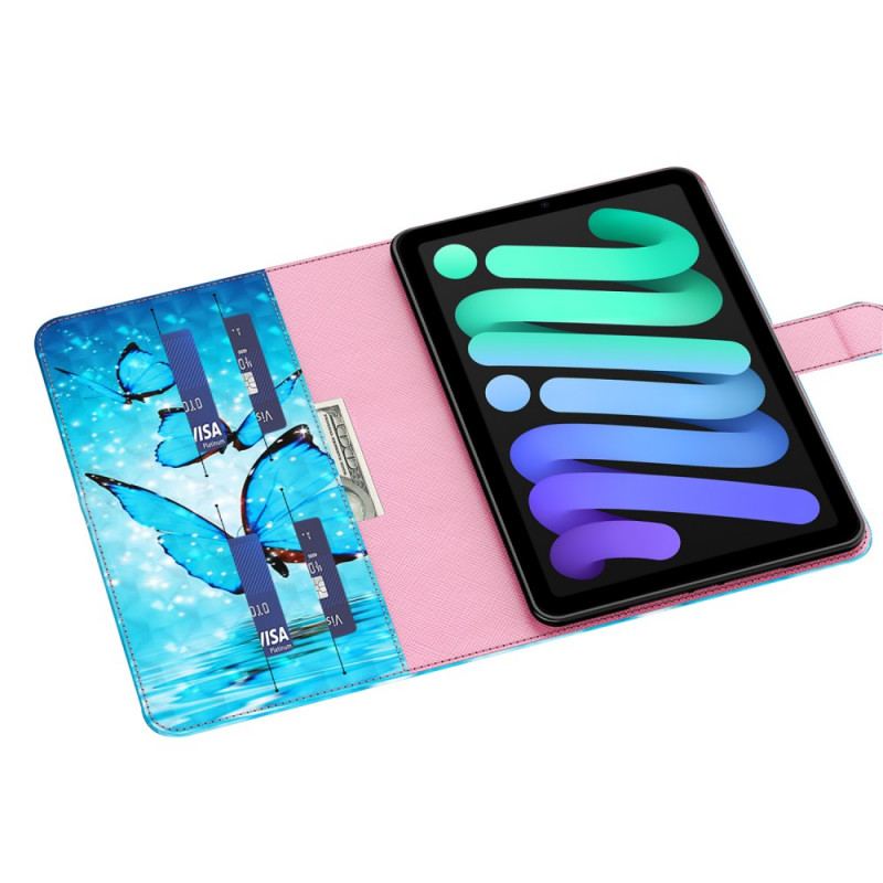 Flip Cover iPad Mini 6 (2021) Let Plet Sommerfugle