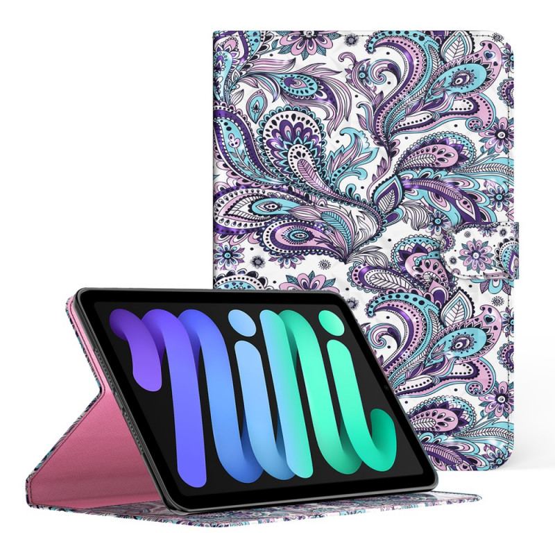 Flip Cover iPad Mini 6 (2021) Light Spot Paisley Mønster