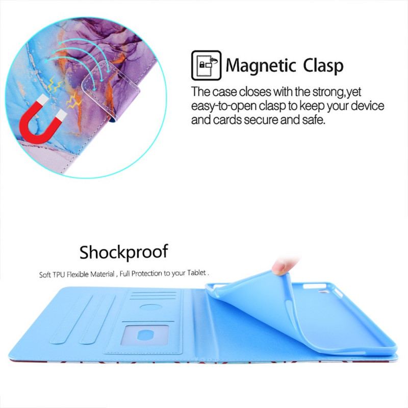 Flip Cover iPad Mini 6 (2021) Marmor Stil