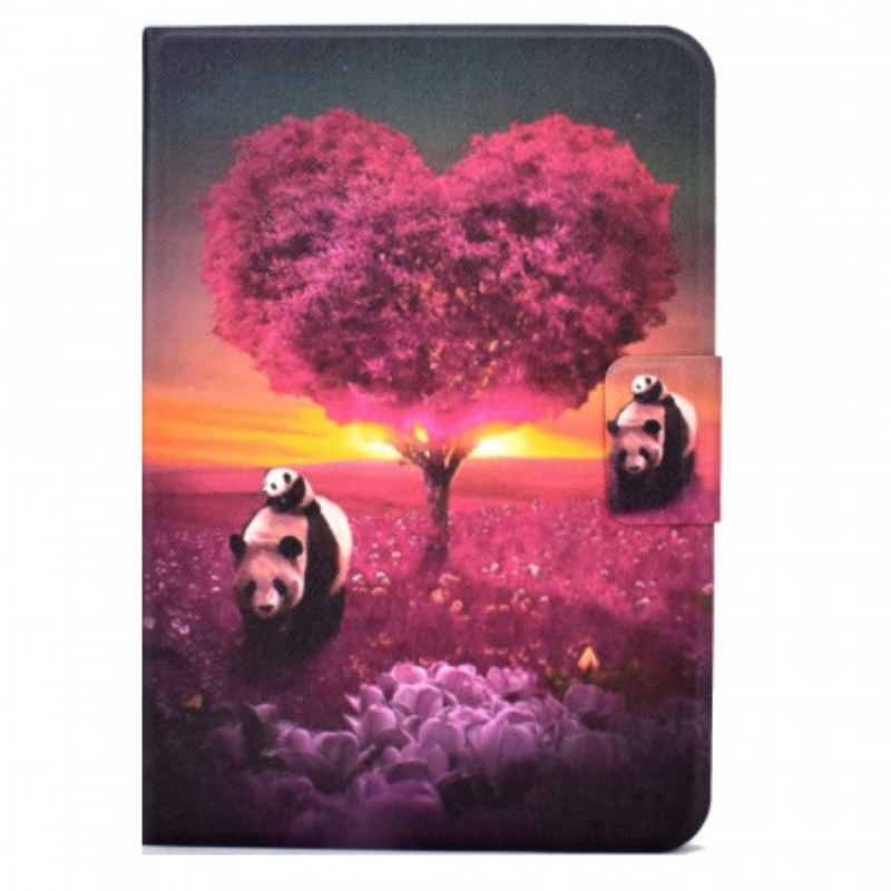 Flip Cover iPad Mini 6 (2021) Panda Hjerte