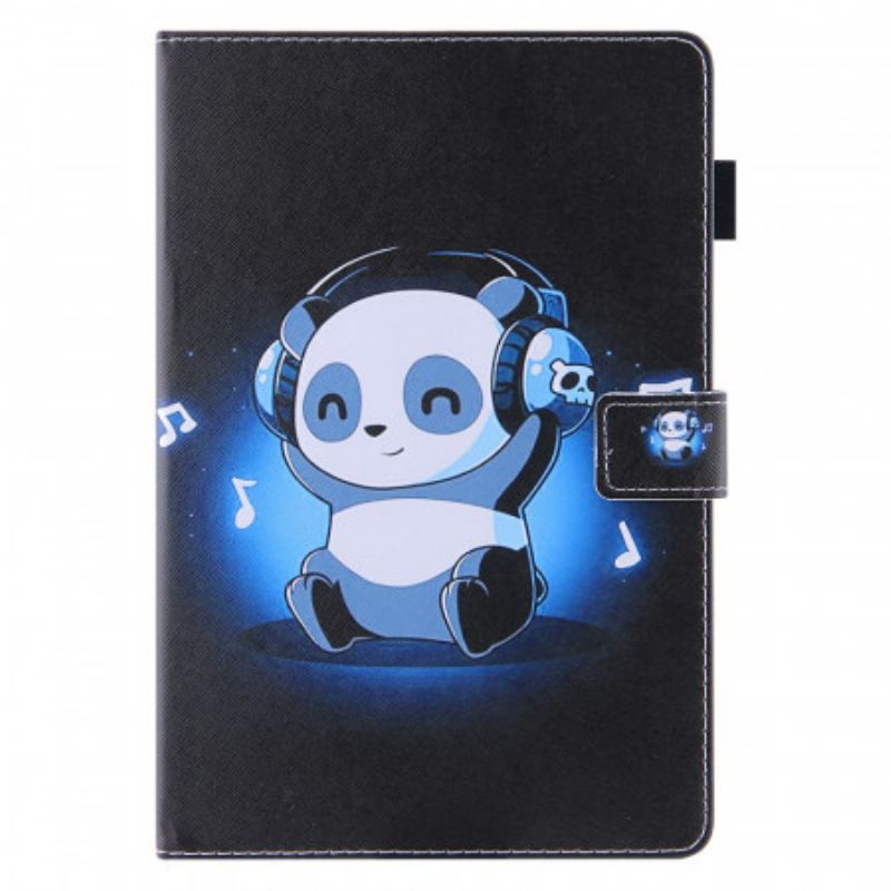 Flip Cover iPad Mini 6 (2021) Panda I Hovedtelefoner