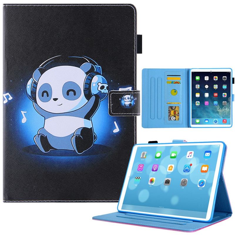 Flip Cover iPad Mini 6 (2021) Panda I Hovedtelefoner