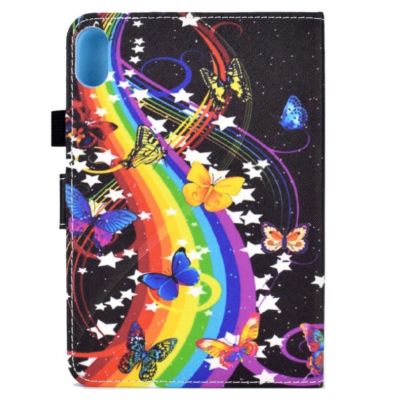 Flip Cover iPad Mini 6 (2021) Regnbue Sommerfugle