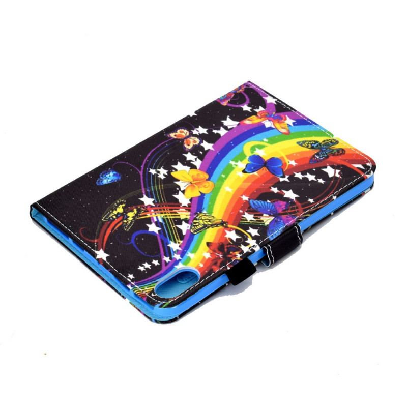 Flip Cover iPad Mini 6 (2021) Regnbue Sommerfugle