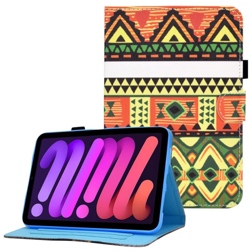 Læder Cover iPad Mini 6 (2021) Aztec