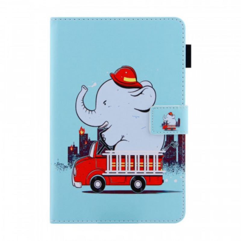 Læder Cover iPad Mini 6 (2021) Brandmand Elefant