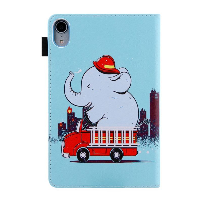 Læder Cover iPad Mini 6 (2021) Brandmand Elefant