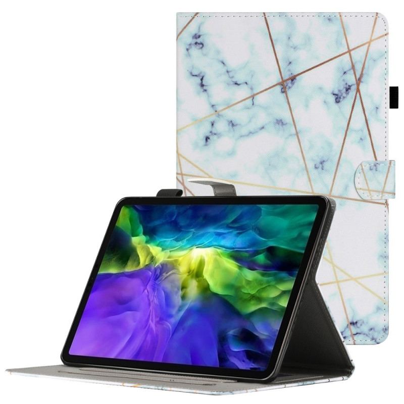 Læder Cover iPad Mini 6 (2021) Marmor Geometri