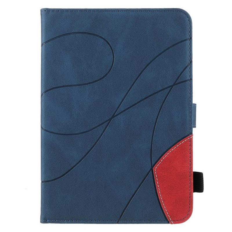 Læder Cover iPad Mini 6 (2021) Tofarvet Design