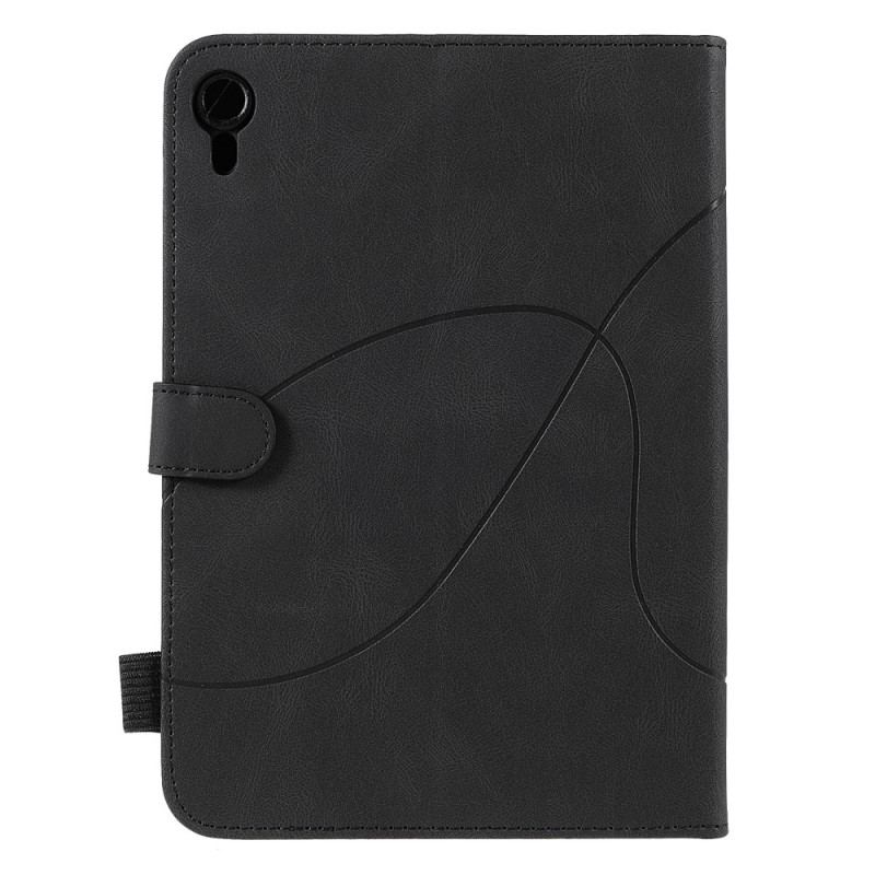 Læder Cover iPad Mini 6 (2021) Tofarvet Design