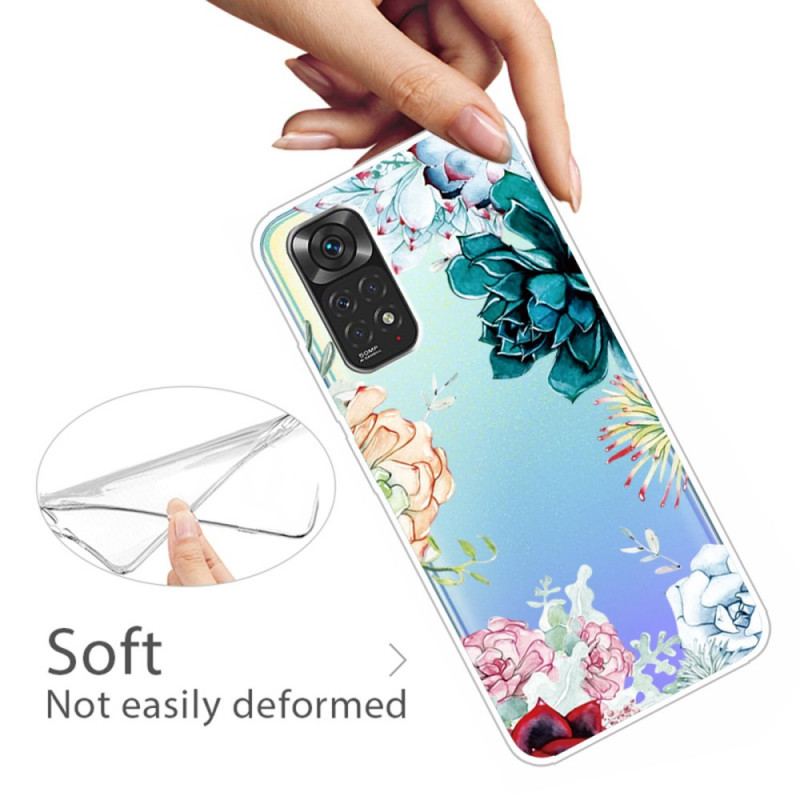 Cover Xiaomi Redmi Note 11 Pro / 11 Pro 5G Akvarel Blomster