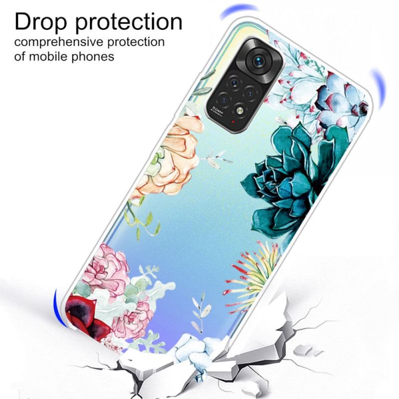 Cover Xiaomi Redmi Note 11 Pro / 11 Pro 5G Akvarel Blomster