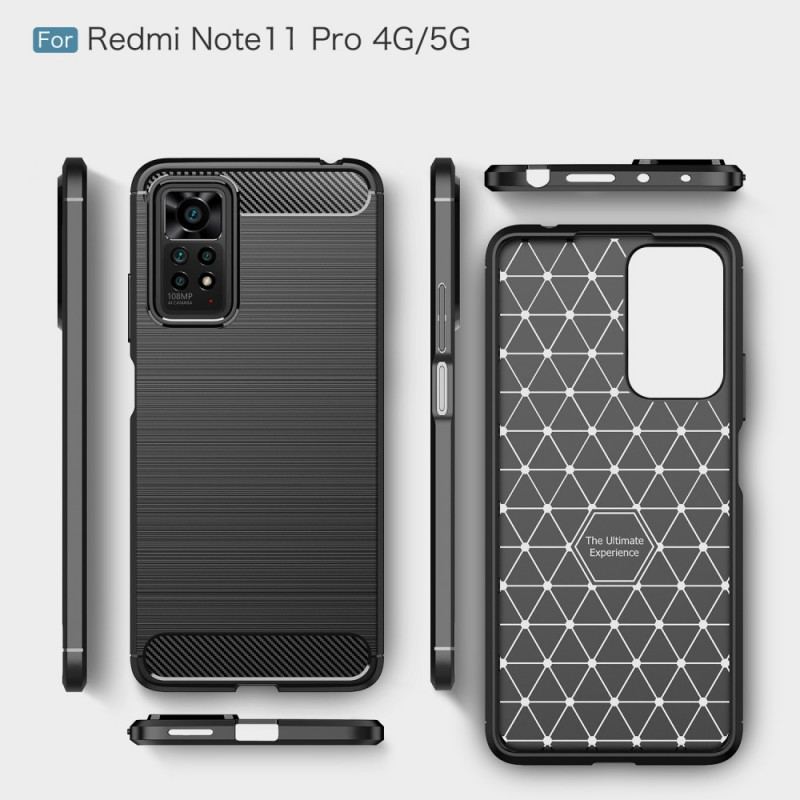 Cover Xiaomi Redmi Note 11 Pro / 11 Pro 5G Børstet Kulfiber